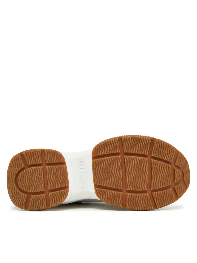 SCARPE GUESS HAPPY WHITE BROWN