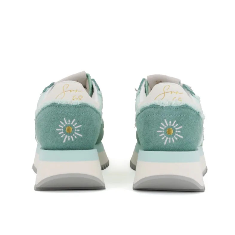 SCARPE SUN68 W BIG STARGIRL CANVAS ACQUA