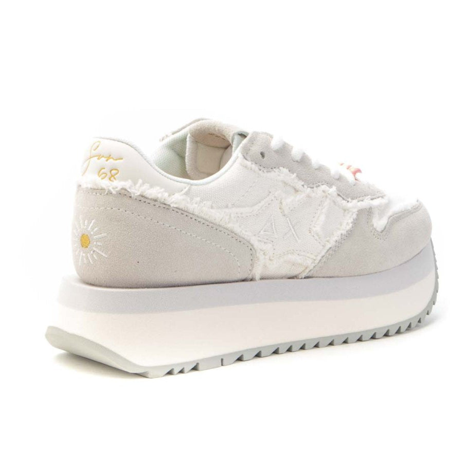 SCARPE SUN68 W BIG STARGIRL CANVAS BIANCO