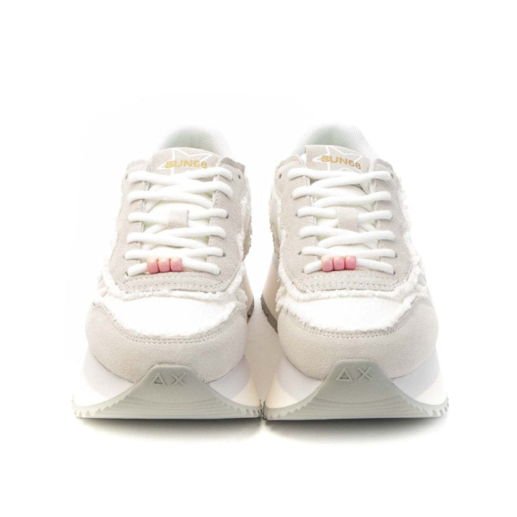 SCARPE SUN68 W BIG STARGIRL CANVAS BIANCO