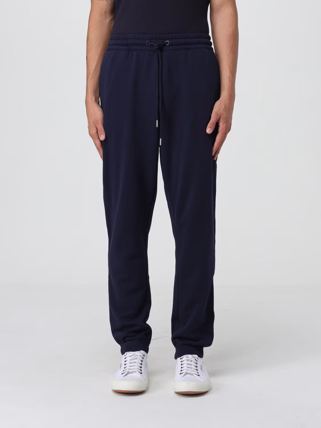JOGGER SUN68 PANTALONE LOGO BASIC IN FELPA FLEECE