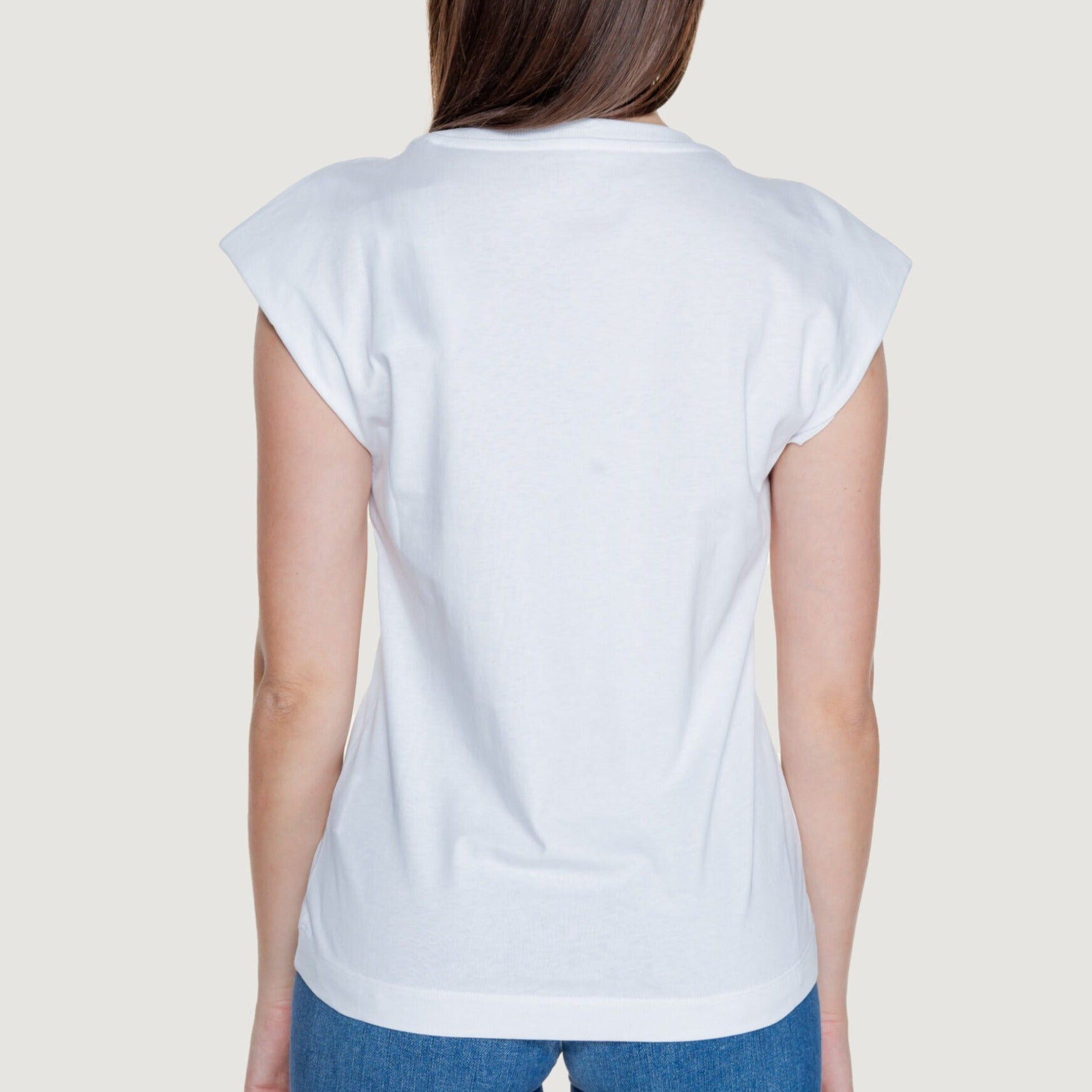 TSHIRT GUESS CRYSTAL MC CATENINA GOLD LOGO