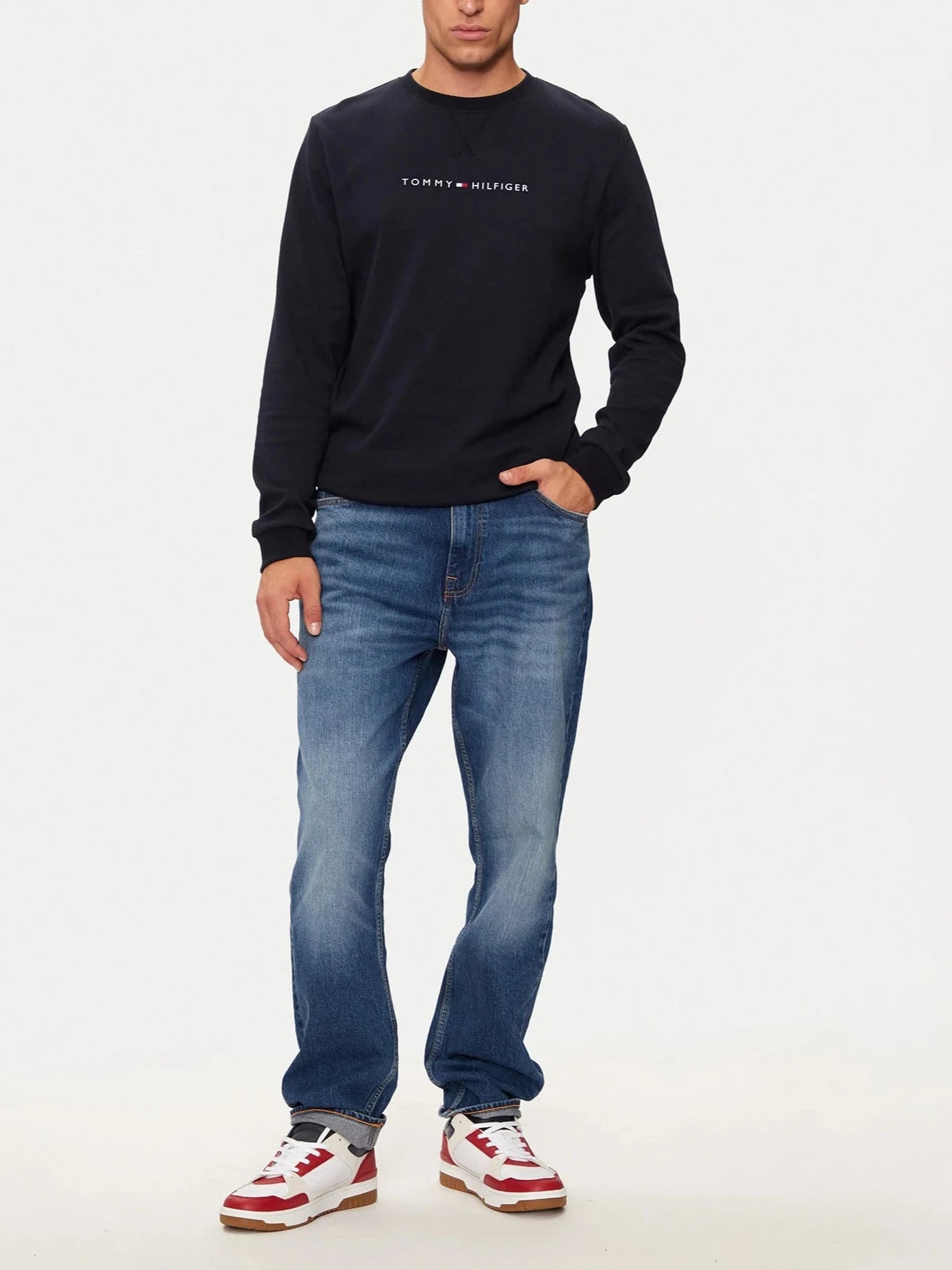 FELPA TOMMY HILFIGER GIROCOLLO LOUNGE ORIGINAL