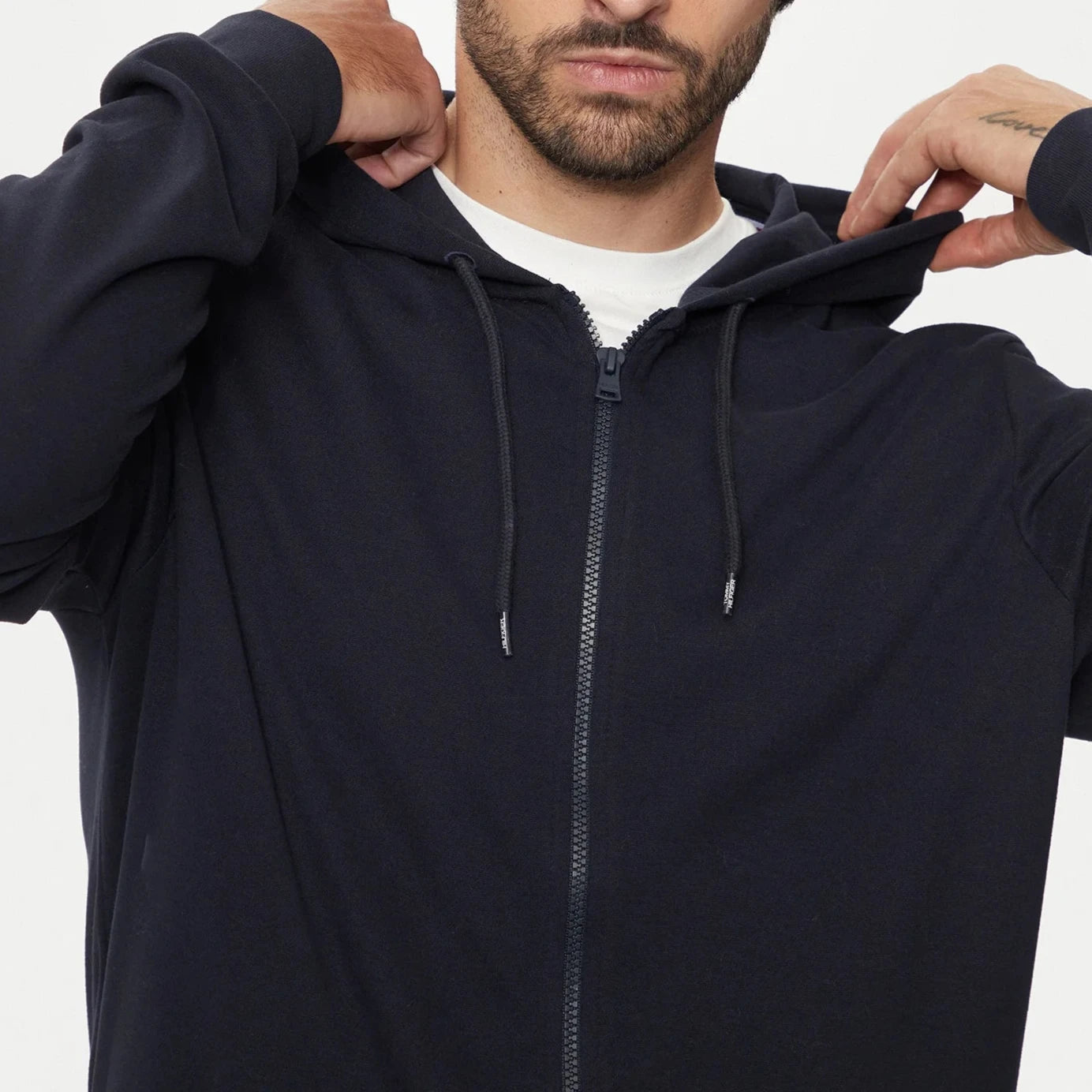 FELPA TOMMY HILFIGER FULLZIP CAPPUCCIO