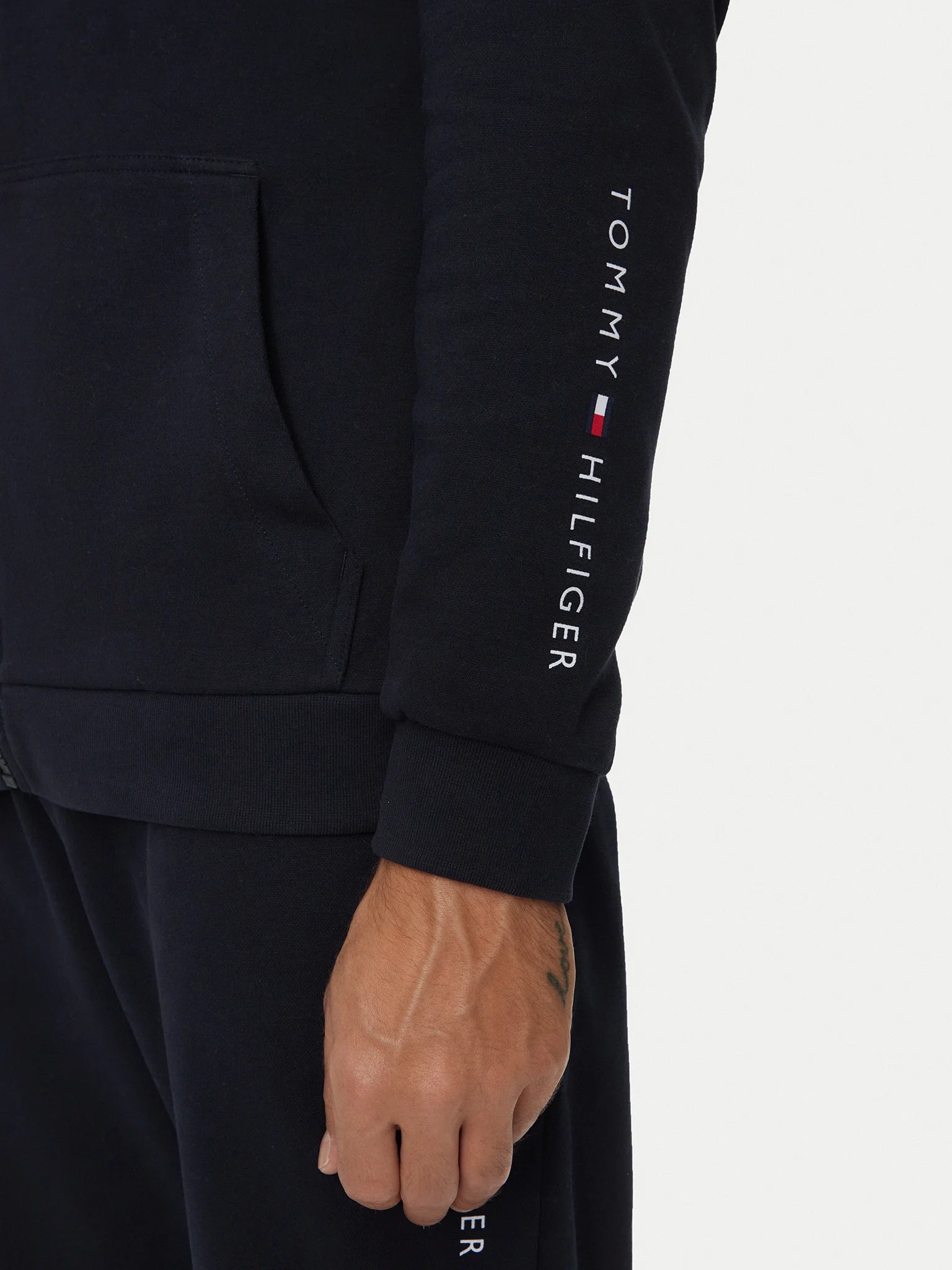 FELPA TOMMY HILFIGER FULLZIP CAPPUCCIO