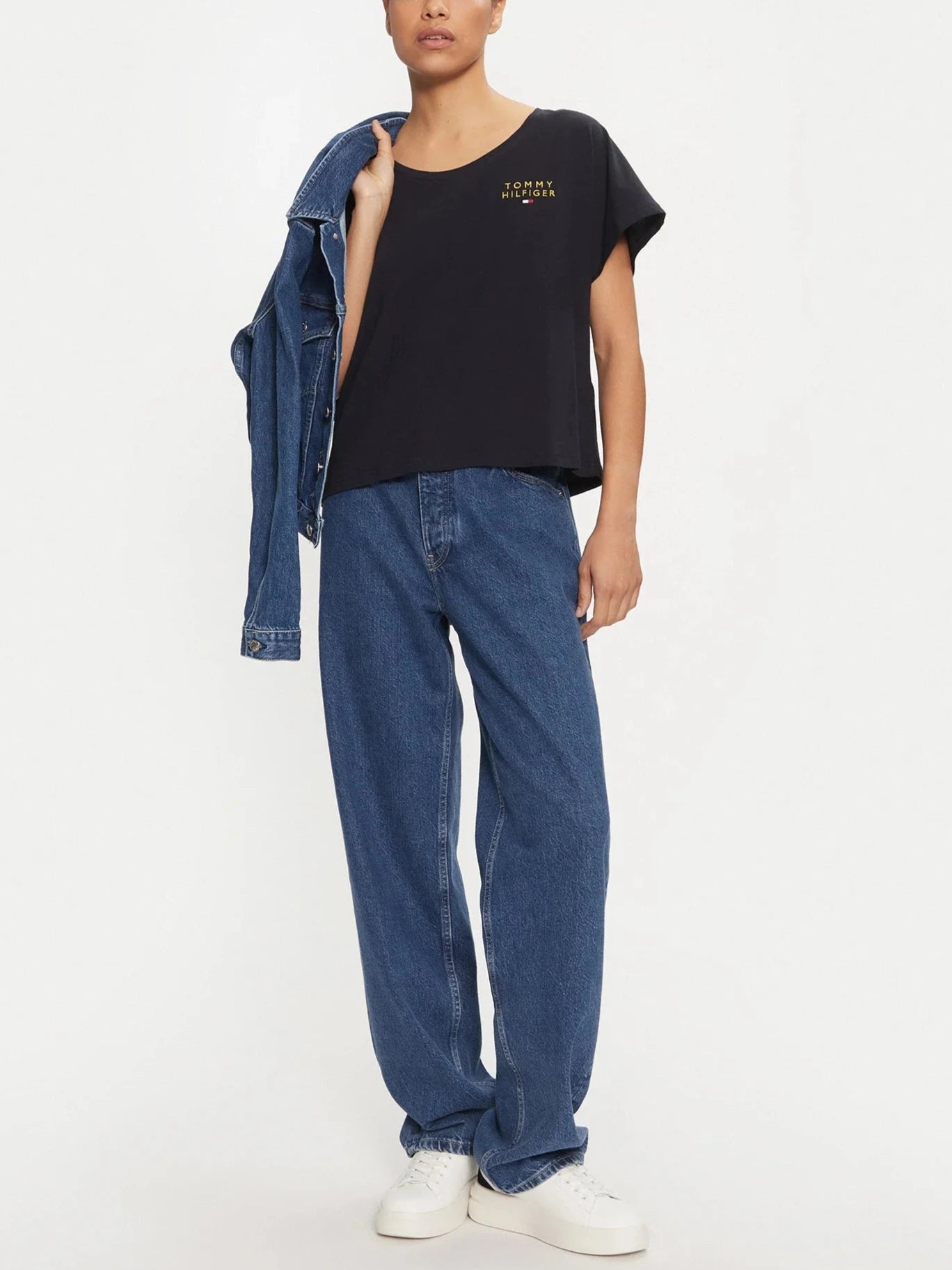 TSHIRT TOMMY HILFIGER MC GOLD EMBROIDERY