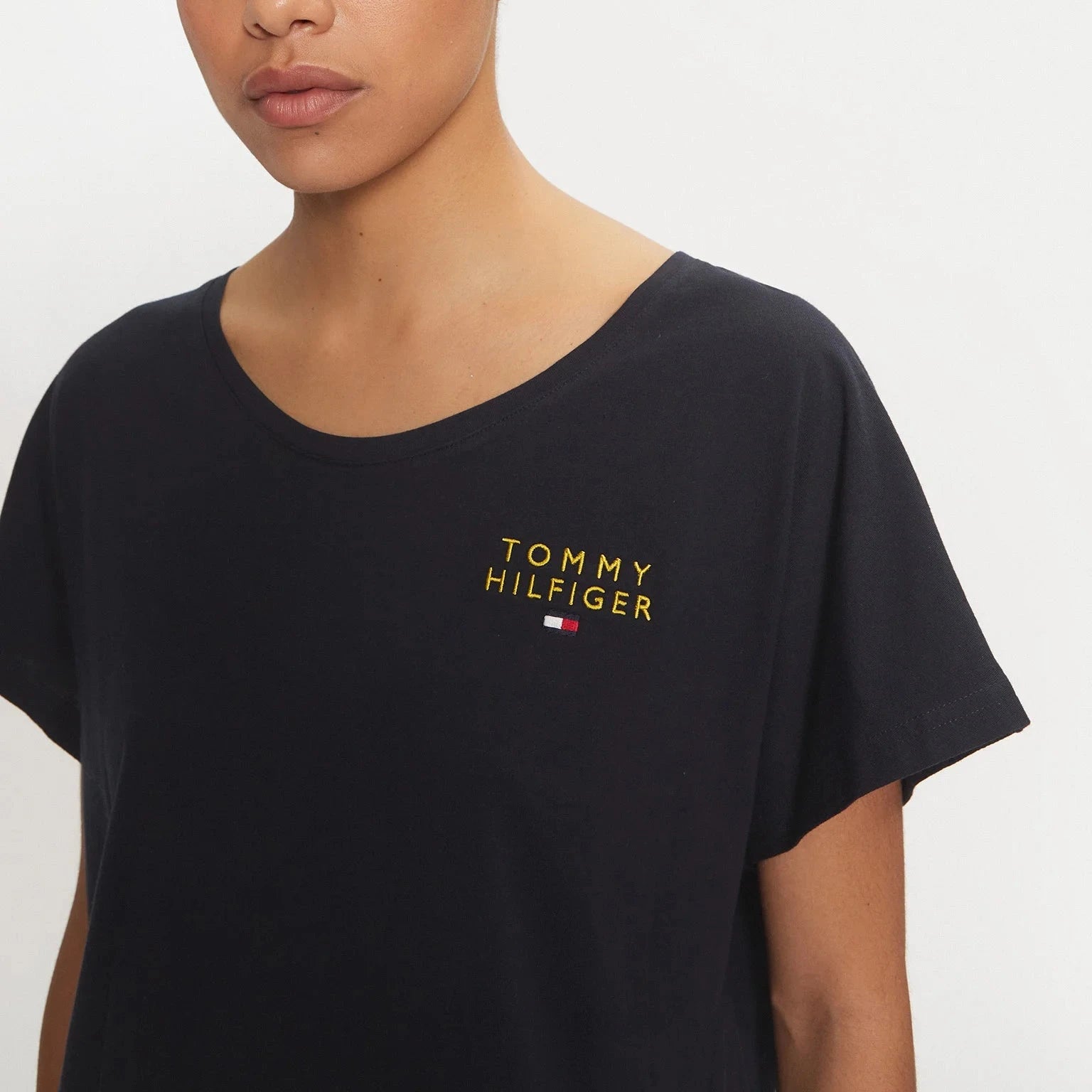 TSHIRT TOMMY HILFIGER MC GOLD EMBROIDERY