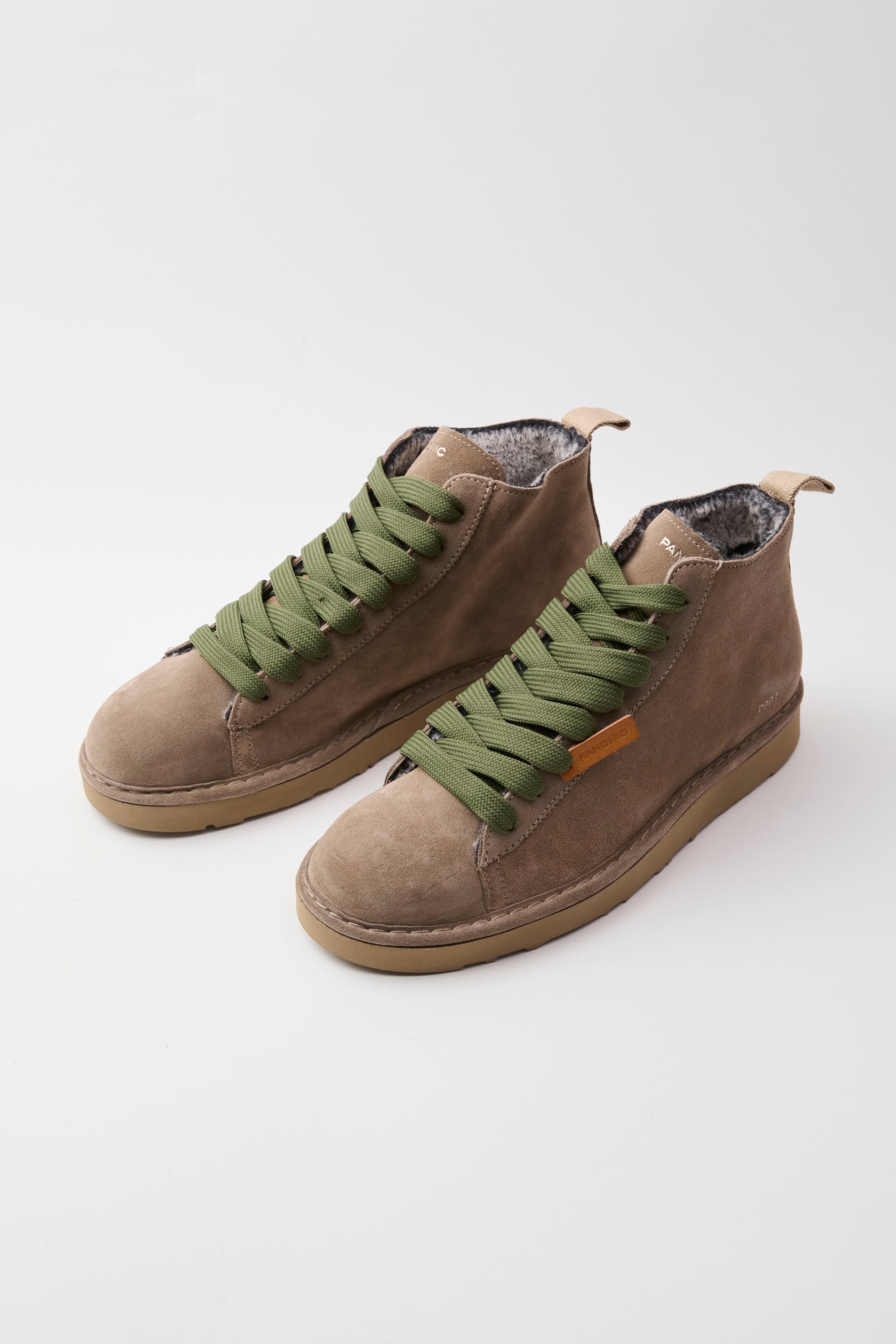 SCARPE PANCHIC POLACCHINO P001 SUEDE CON PELO WALNUT