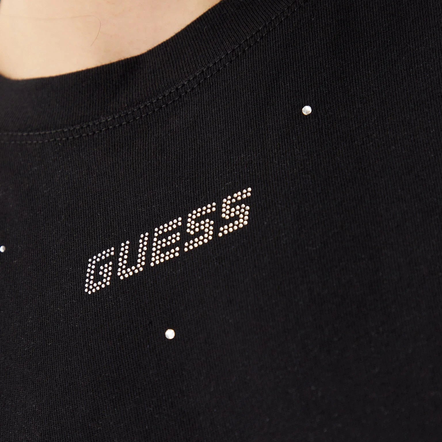 TSHIRT GUESS CROP PRIMULA RHINESTONES