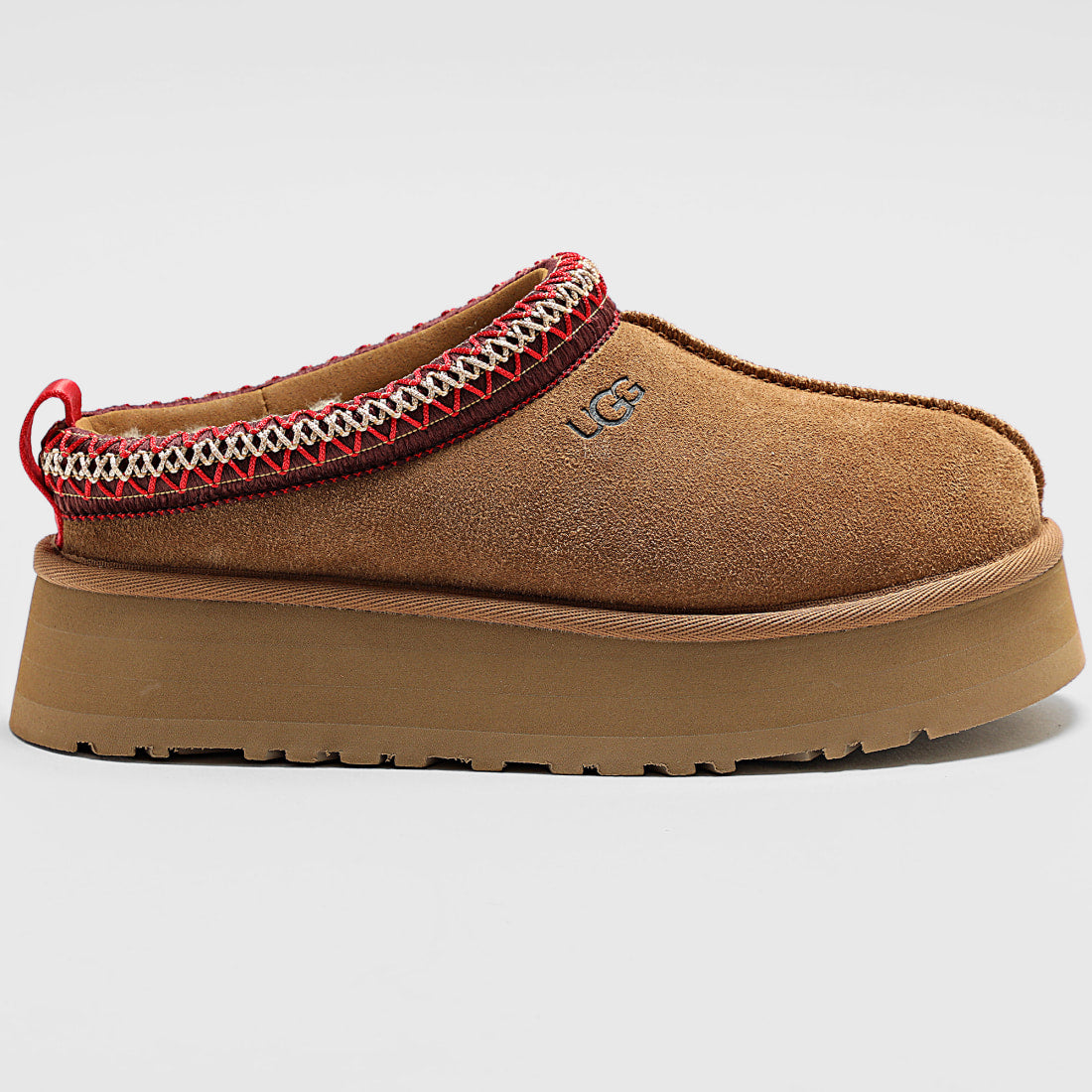 SCARPA UGG TAZZ PANTOFOLA PLATFORM CHESTNUT