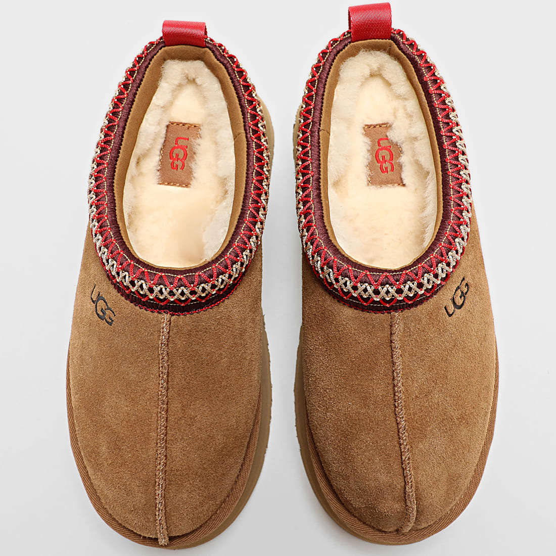 SCARPA UGG TAZZ PANTOFOLA PLATFORM CHESTNUT