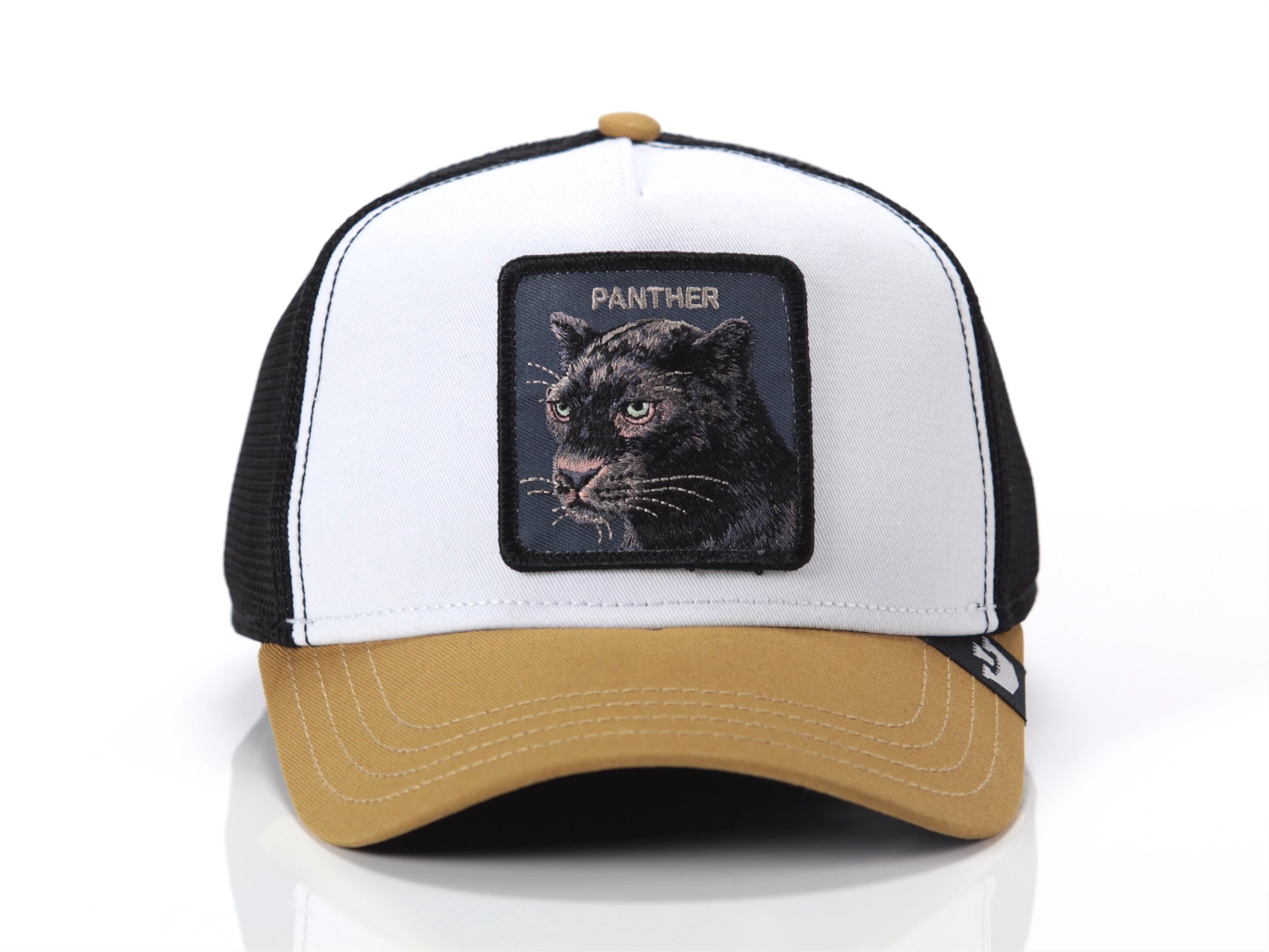 CAPPELLO GOORIN BROS FARM TRUCKER BICOLOR PANTHER GIALLO