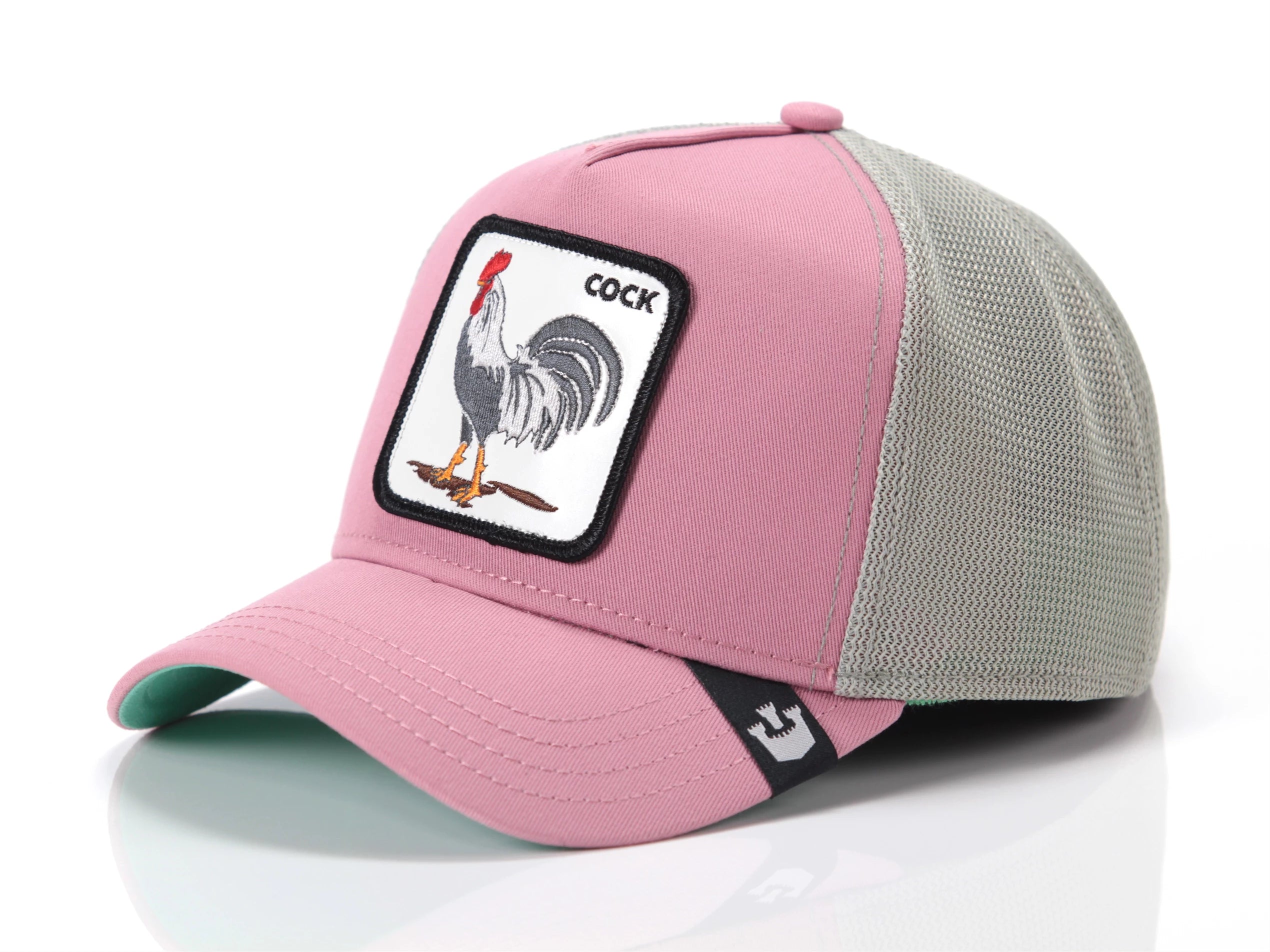 CAPPELLO GOORIN BROS FARM TRUCKER COCK ROSA
