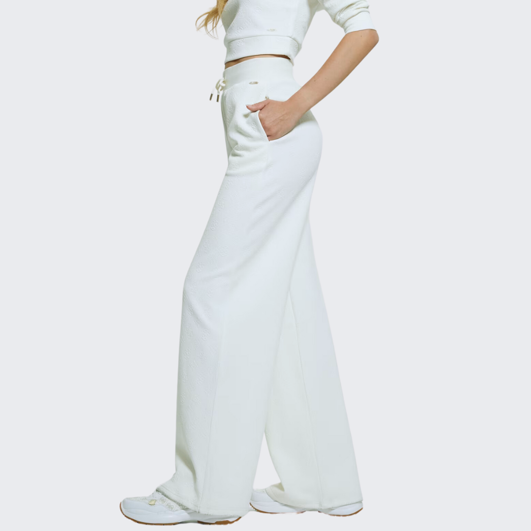 PANTALONE GUESS PEONY LOGO STRAIGHT LEG