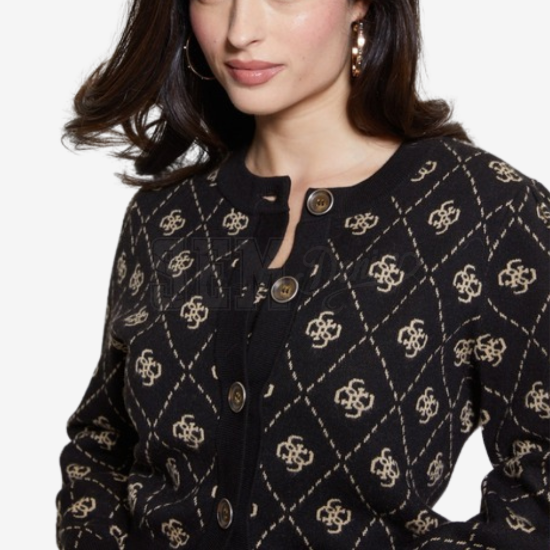 CARDIGAN GUESS SARAH LISE 4G ALLOVER