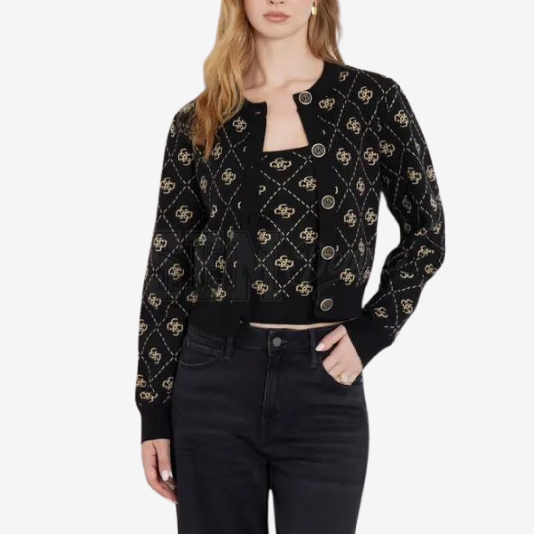 CARDIGAN GUESS SARAH LISE 4G ALLOVER