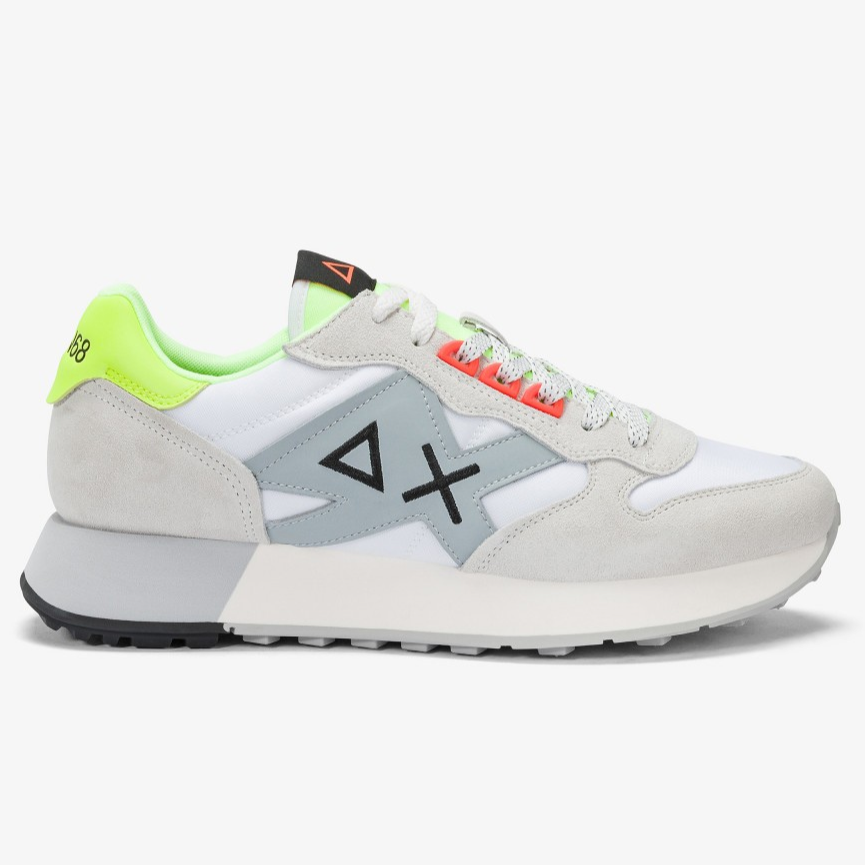 SCARPE SUN68 JAKI 2.0 FLUO BIANCO