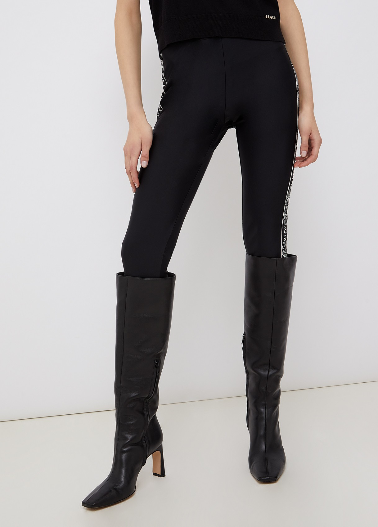 LEGGINS LIUJO IN JERSEY BANDA LATERALE