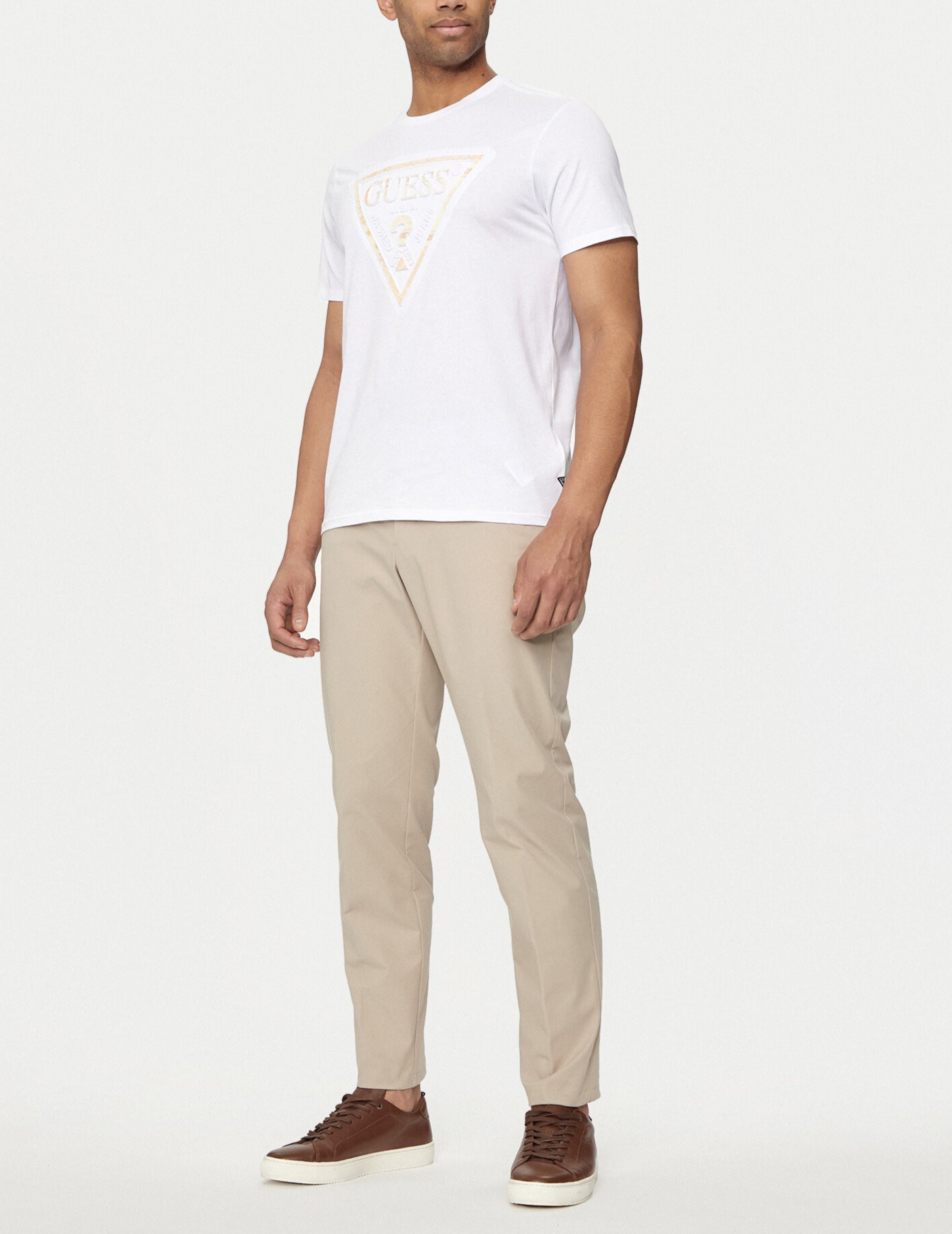 TSHIRT GUESS PATCHWORK EMBOSSED LOGO