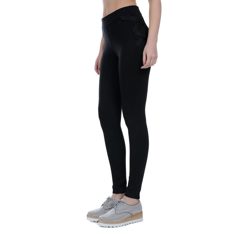 PANTALONE GUESS FLOSSIE LEGGINS ZIP FONDO BOND LATERAL