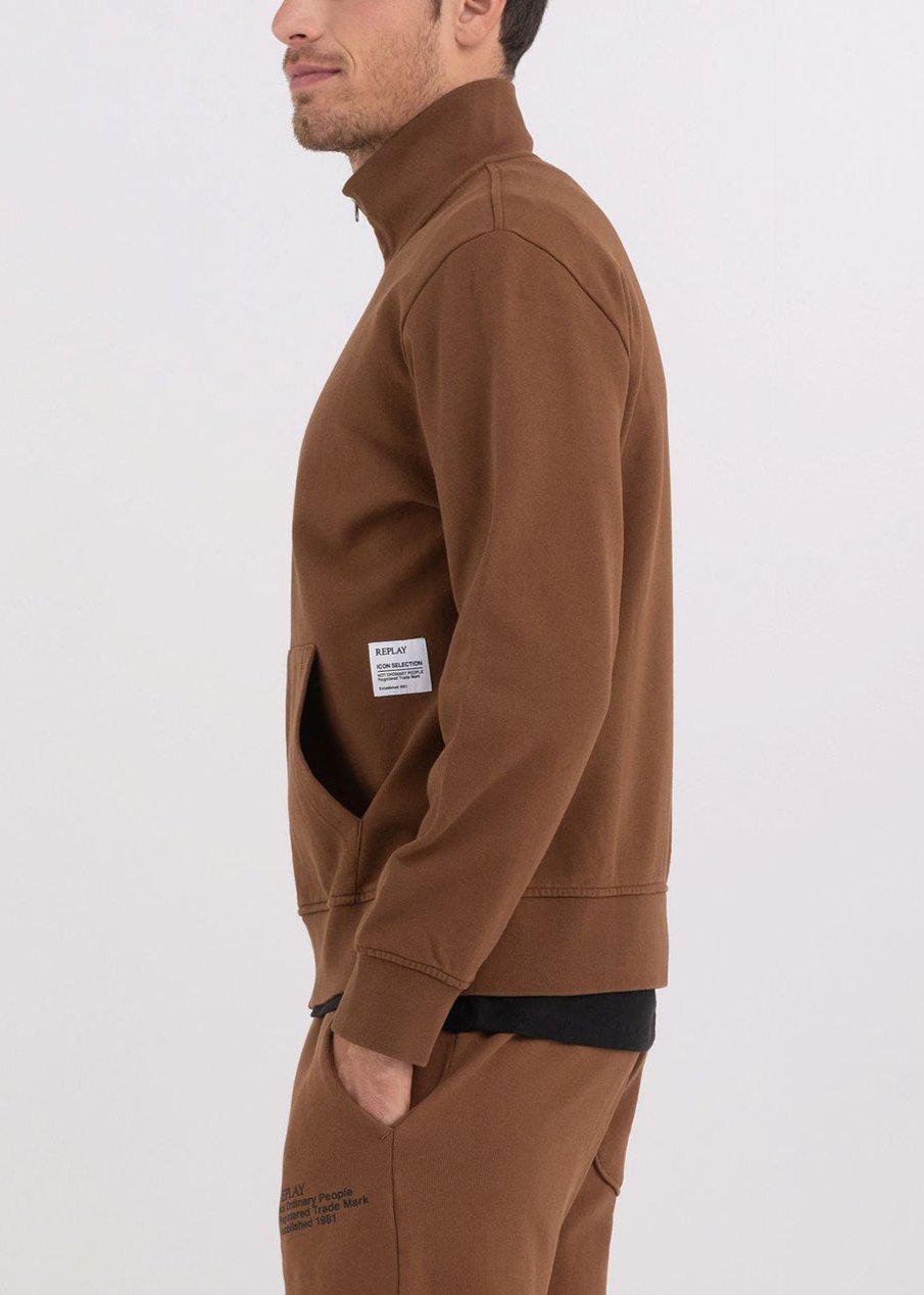 FELPA REPLAY INT. GARZATO FULLZIP N.O.P.