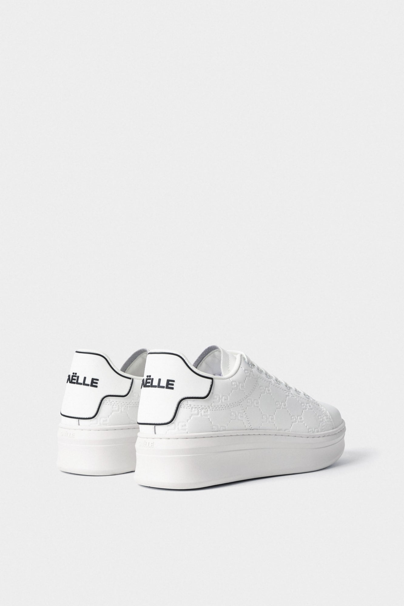 SCARPE GAELLE PARIS ADDICT IN ACTION LEATHER BIANCO