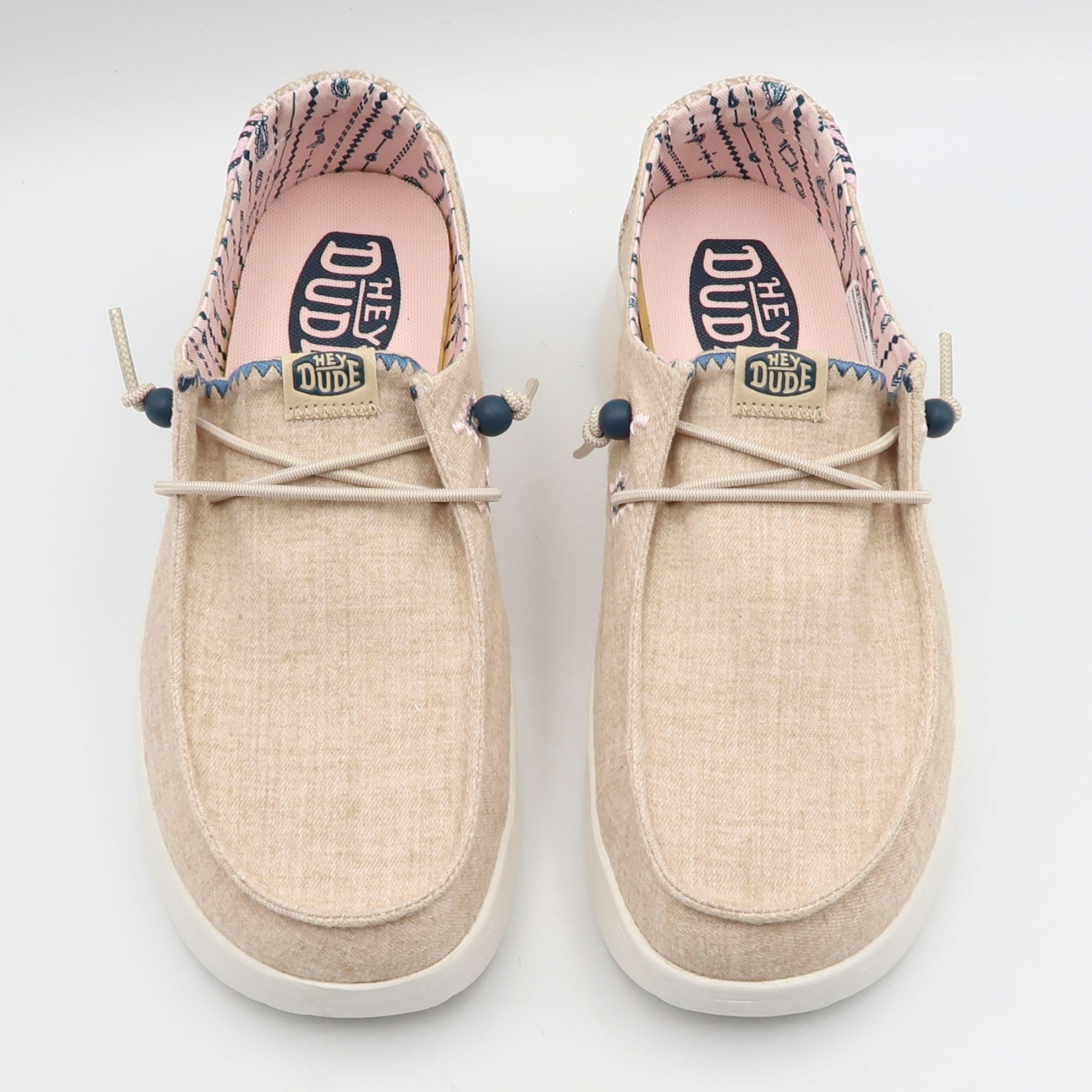 WENDY PEAK CHAMBRAY WOVEN W PLATFORM TAN