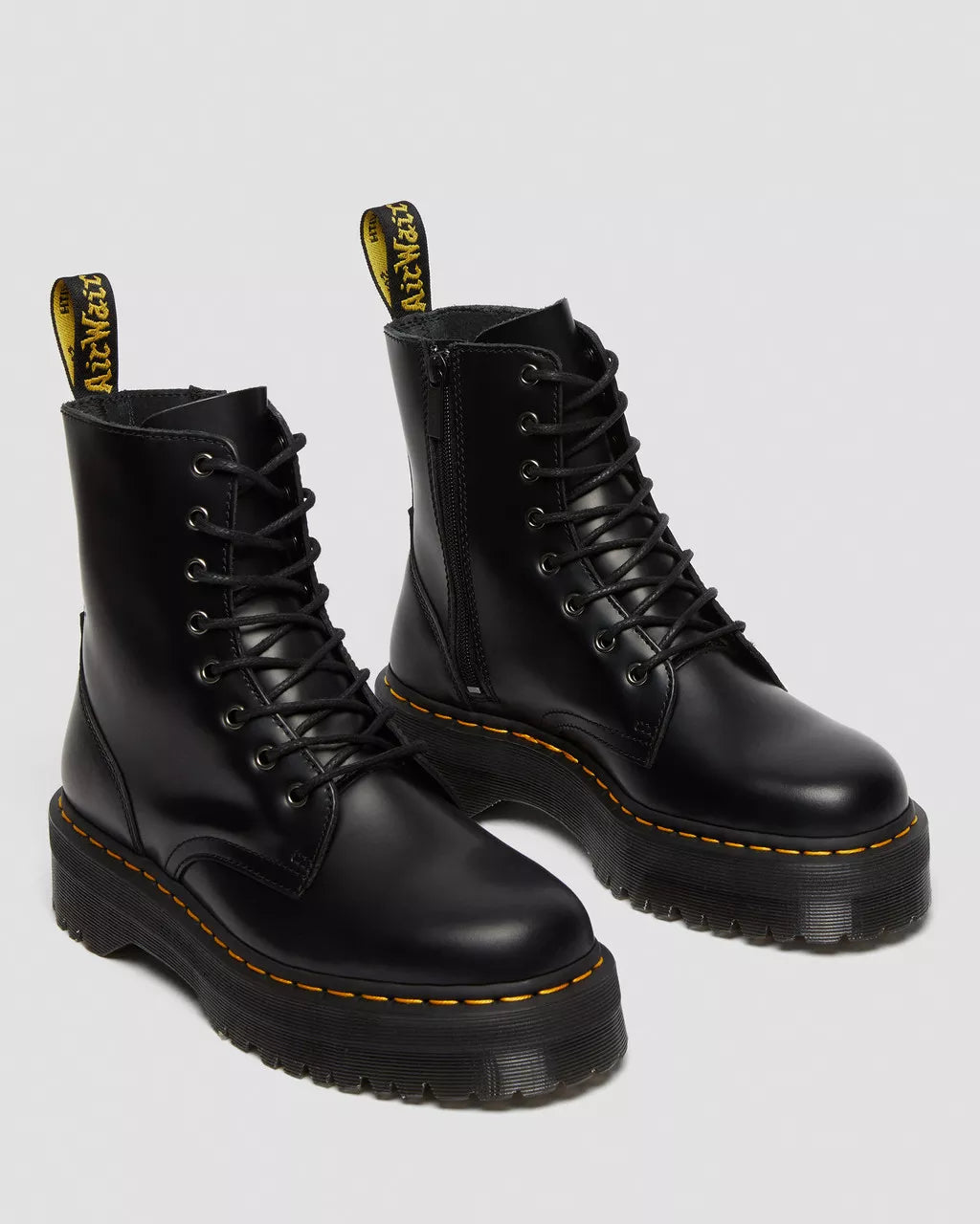 ANFIBIO DR. MARTENS JADON PLATFORM QUAD 8FORI NERO