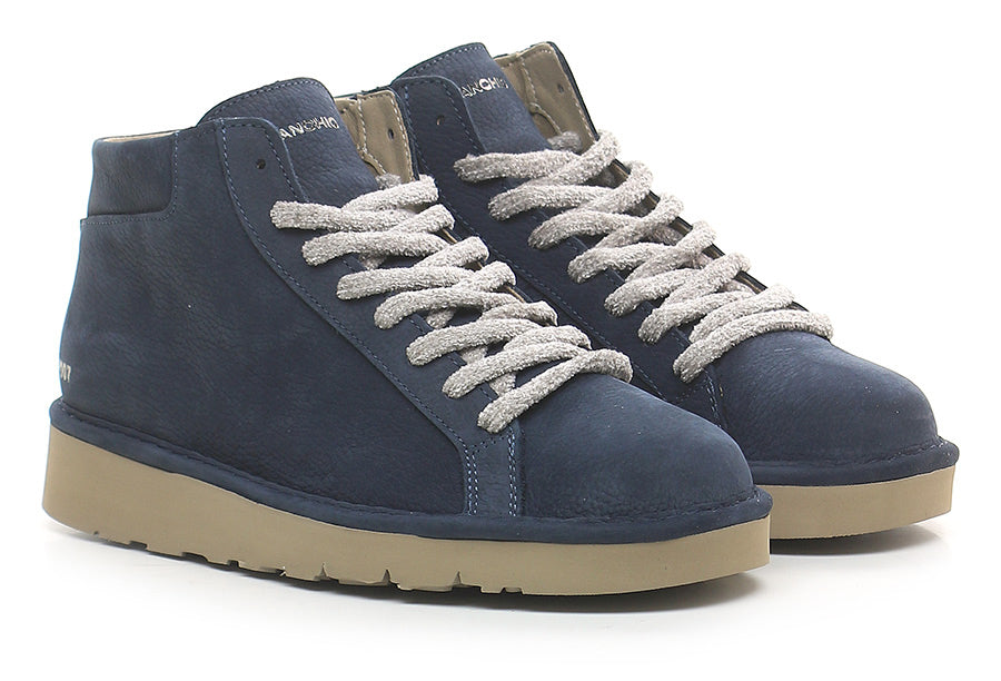 SCARPE PANCHIC POLACCHINO P007 SUEDE SENZA PELO COBALT