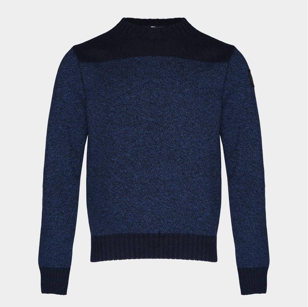 MAGLIA BLAUER GIROCOLLO COLORBLOCK LAVORAZIONE INGLESE