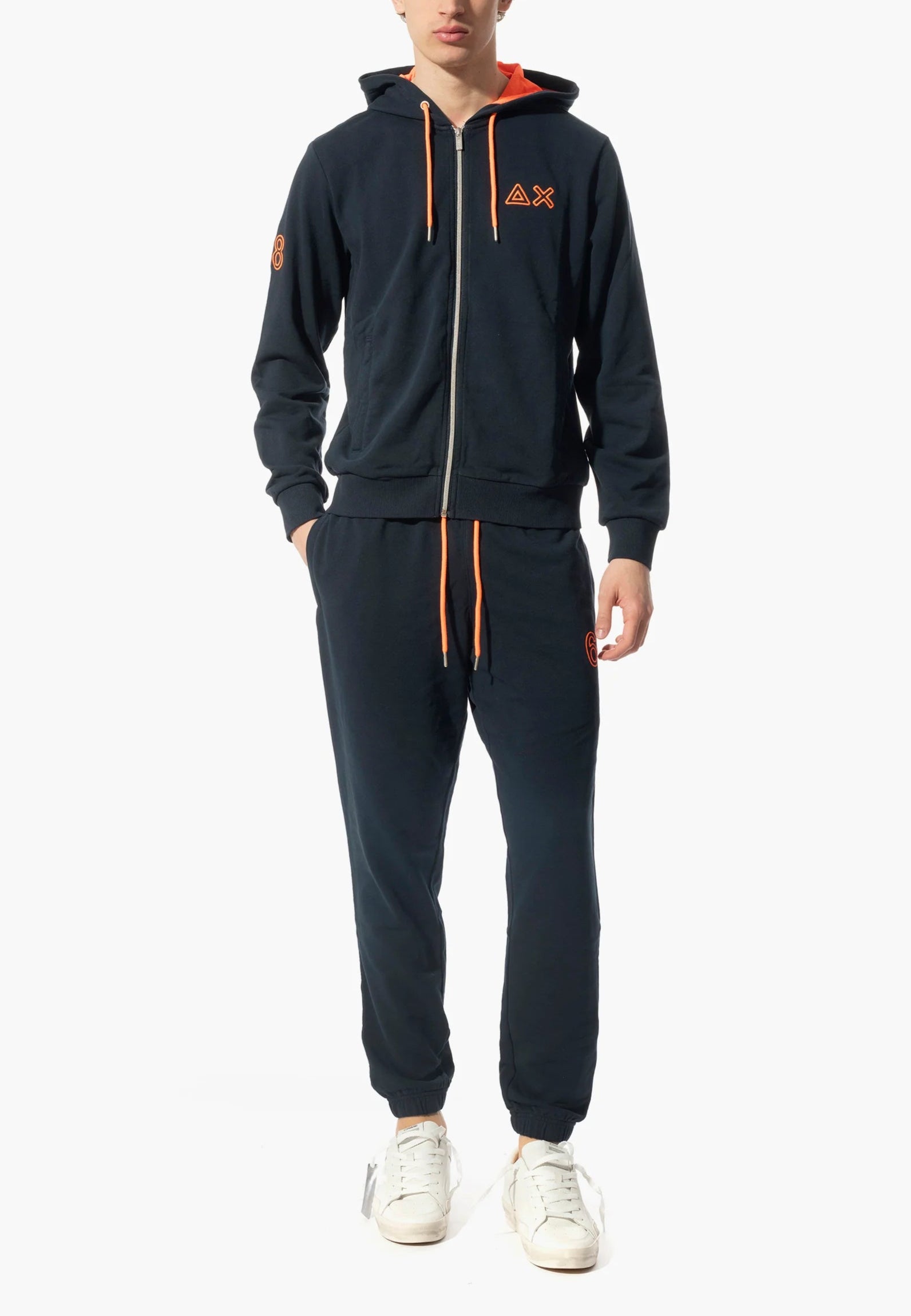 FELPA SUN68 FLUO ZIP FLEECE