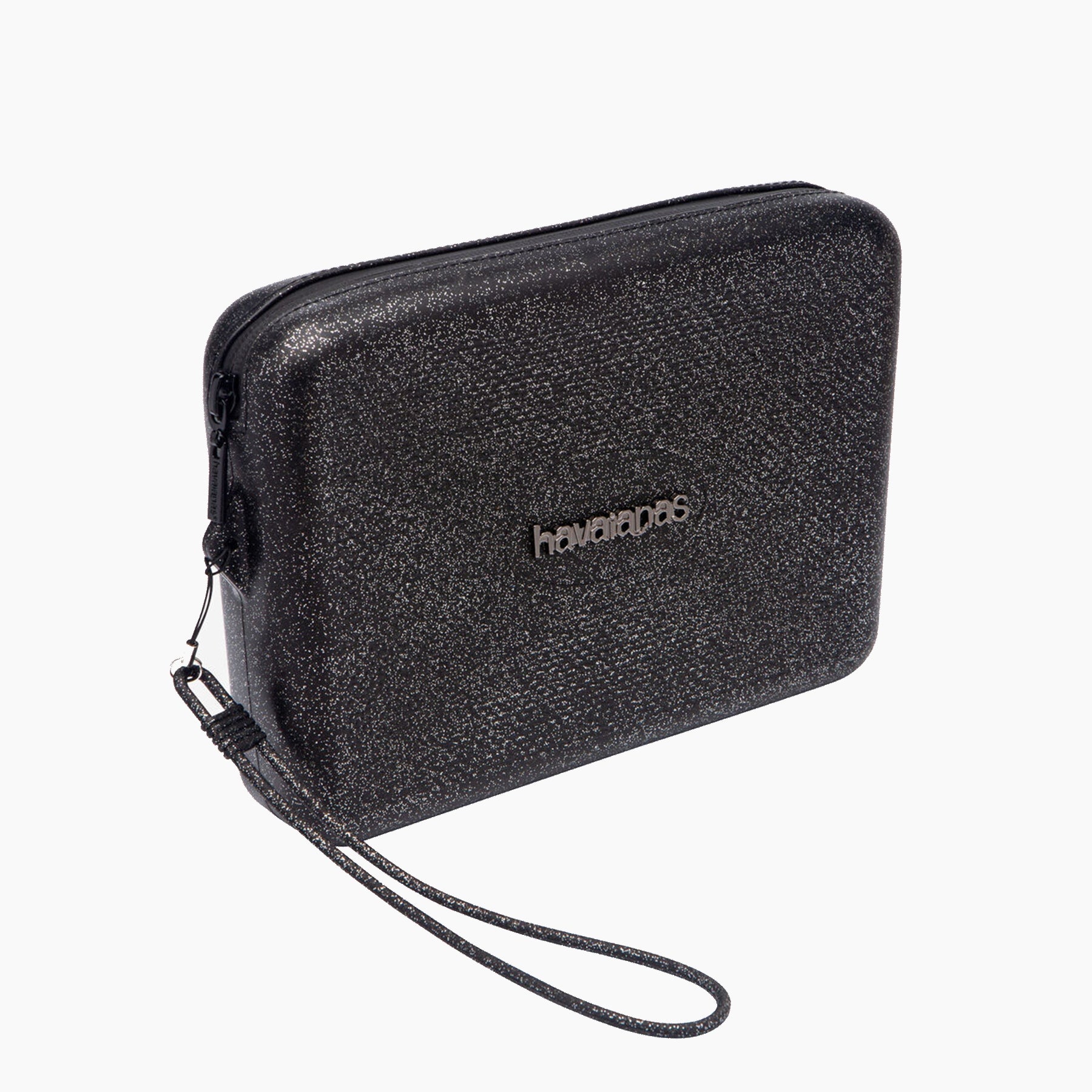 CLUTCH HAVAIANAS POCHETTE NECESSAIRE GLITTER NERO