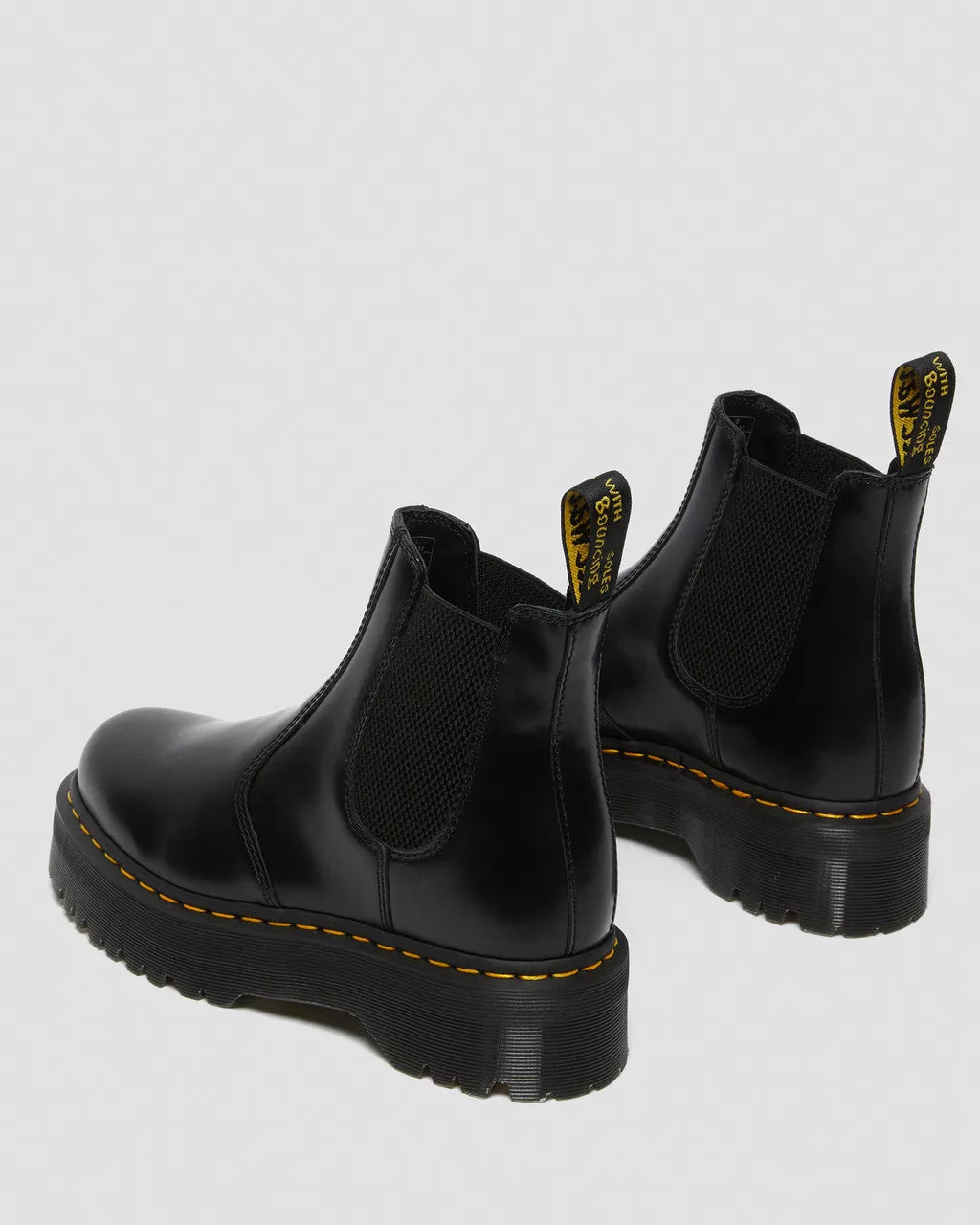 STIVALE DR MARTENS CHELSEA PLATFORM QUAD 2976 PELLE SMOOTH