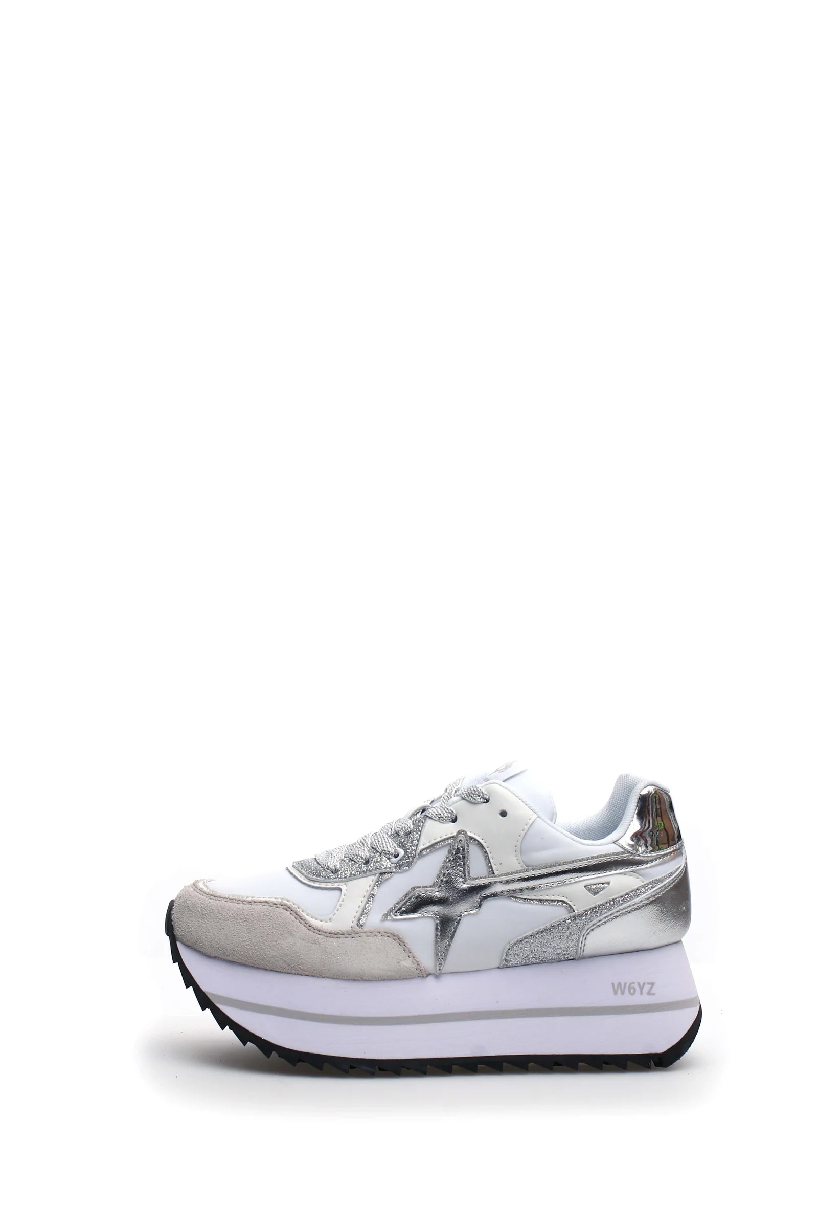 SCARPE WIZZ W6YZ DEVA W GLITTER BIANCO ARGENTO