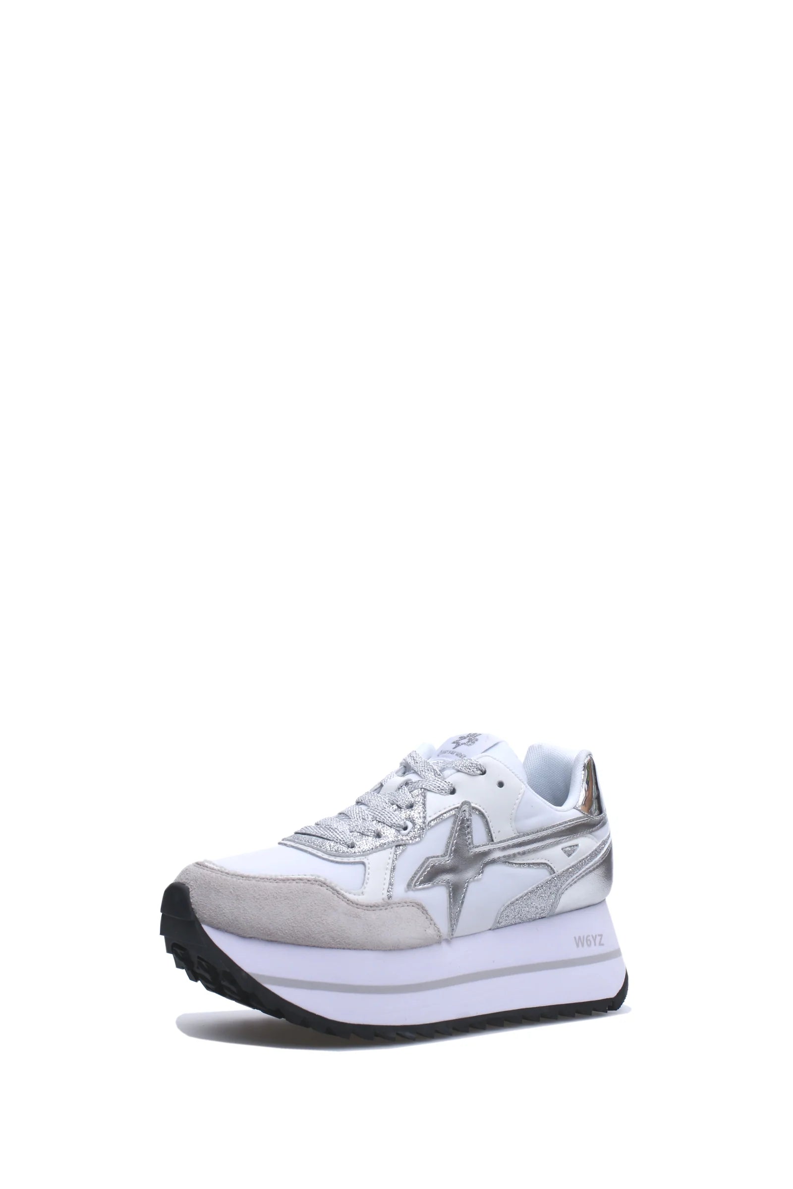 SCARPE WIZZ W6YZ DEVA W GLITTER BIANCO ARGENTO