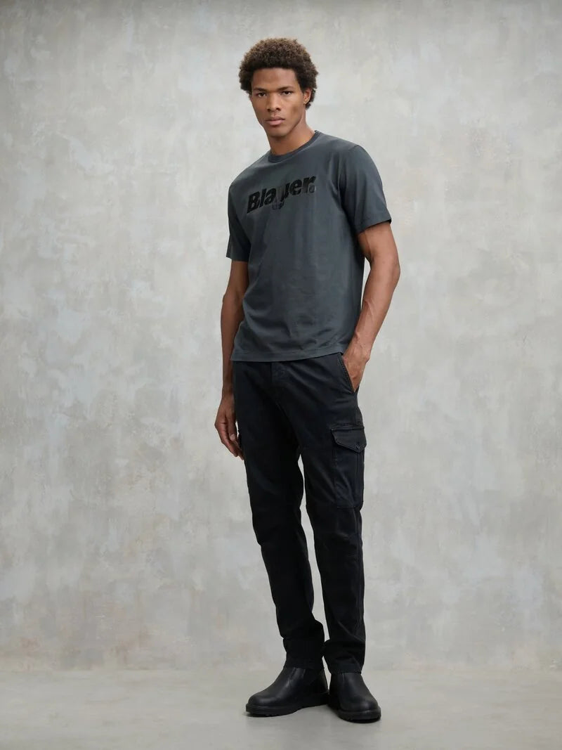 TSHIRT BLAUER BOURNE LOGO FRONT