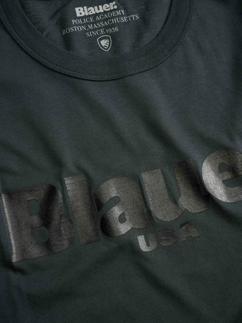 TSHIRT BLAUER BOURNE LOGO FRONT
