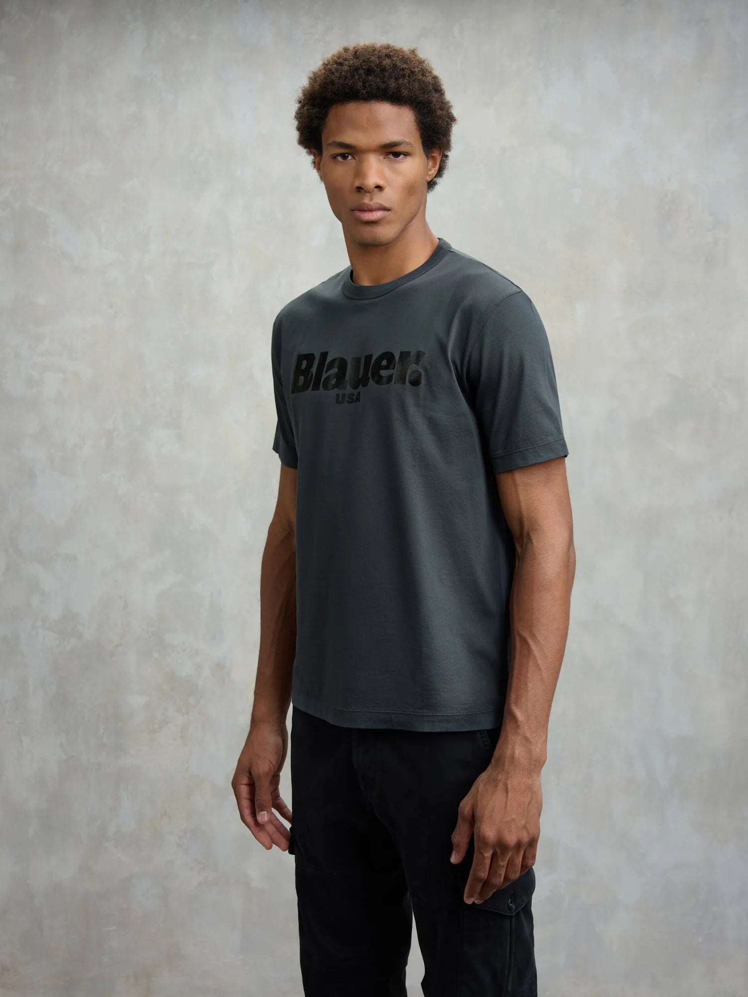 TSHIRT BLAUER BOURNE LOGO FRONT