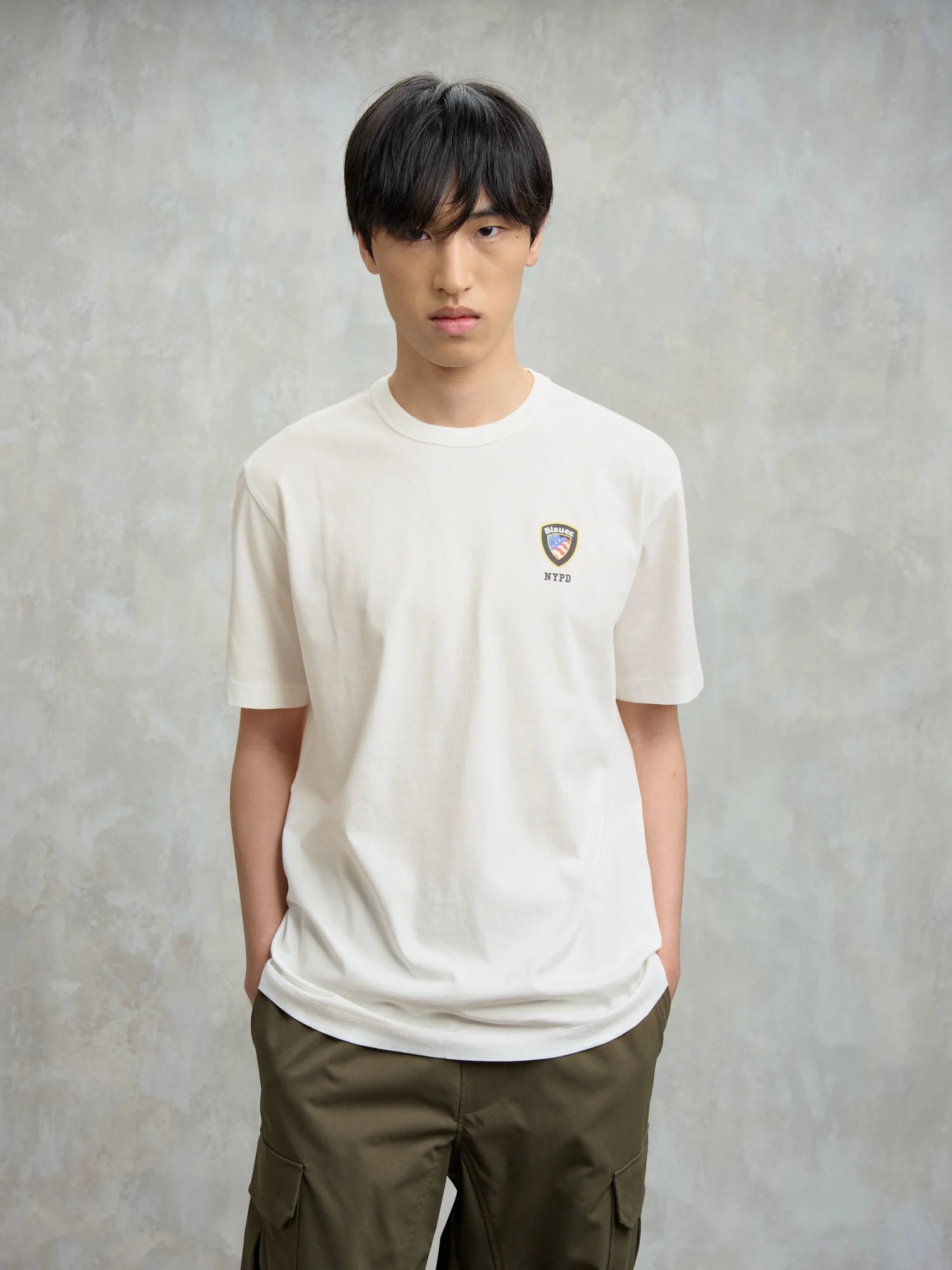 TSHIRT BLAUER IRVING MINILOGO SCUDETTO