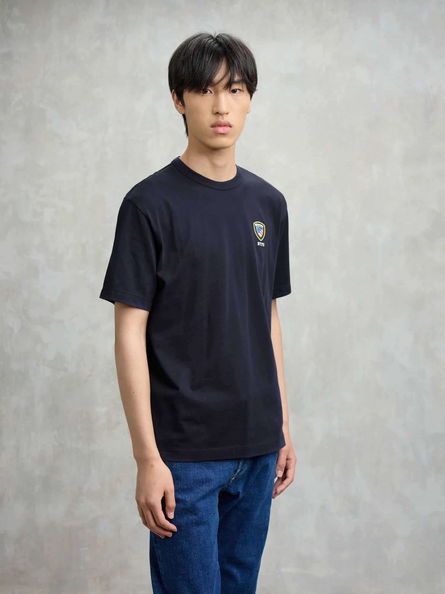 TSHIRT BLAUER IRVING MINILOGO SCUDETTO