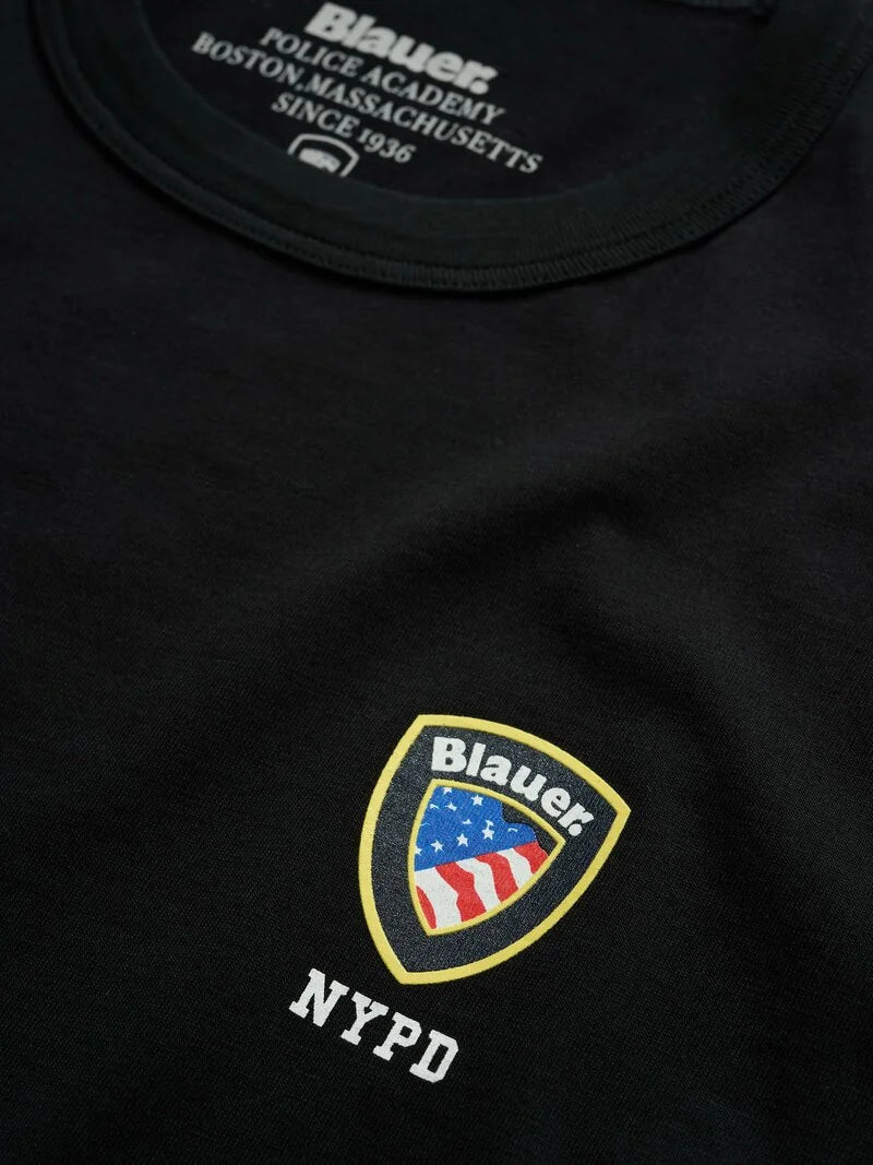 TSHIRT BLAUER IRVING MINILOGO SCUDETTO