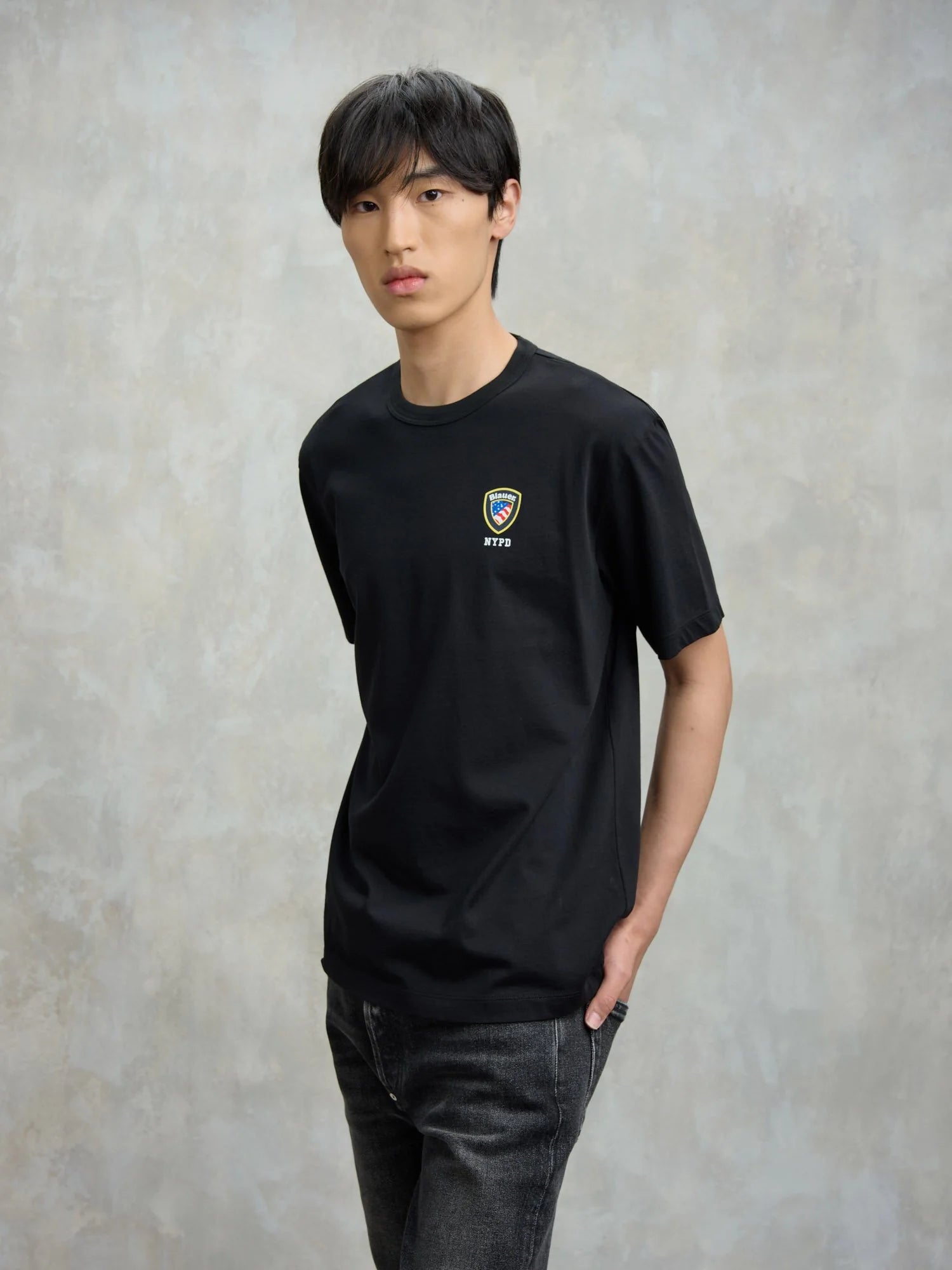 TSHIRT BLAUER IRVING MINILOGO SCUDETTO