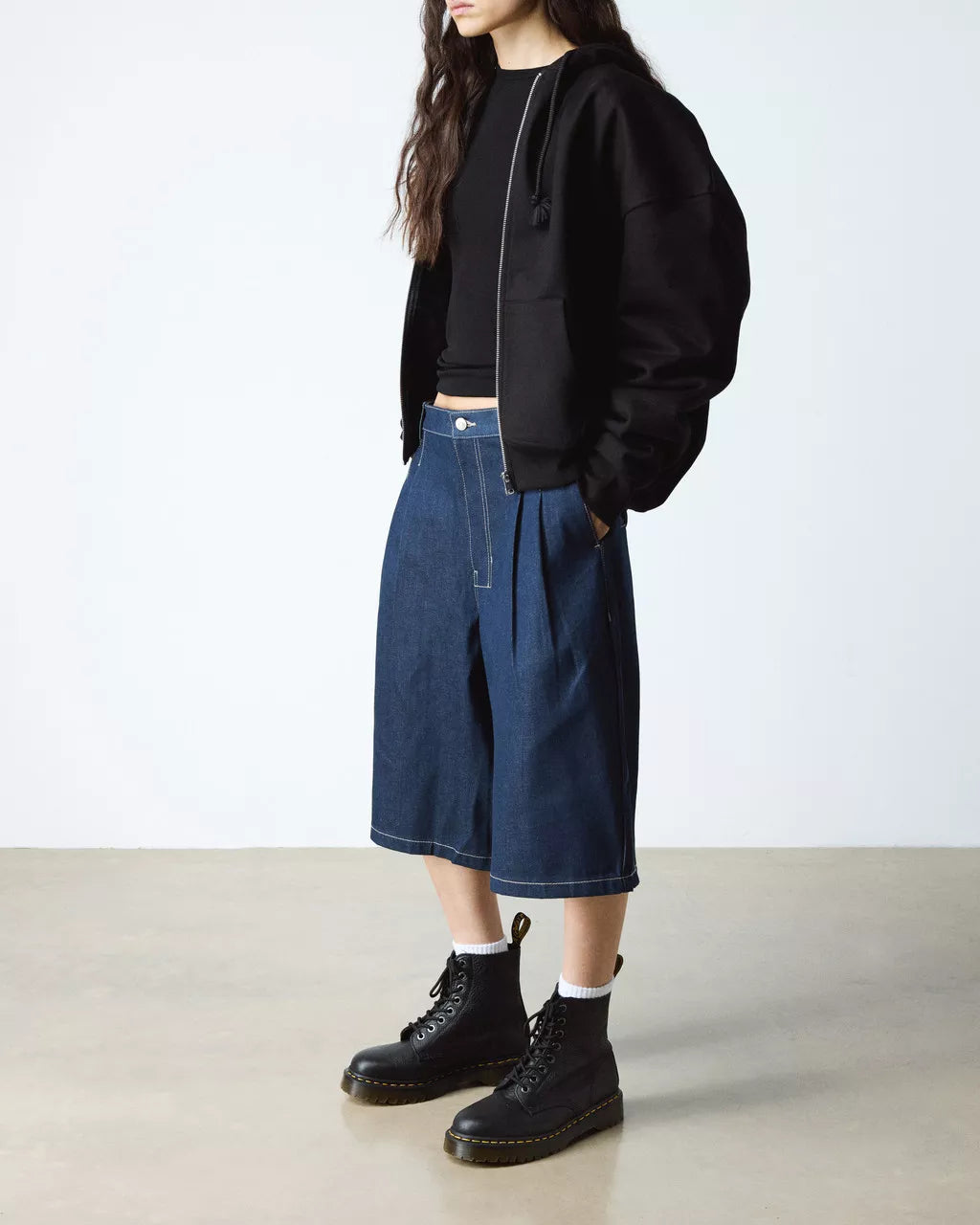 ANFIBIO DR MARTENS 1460 PASCAL BEX BLACK PELLE PISA