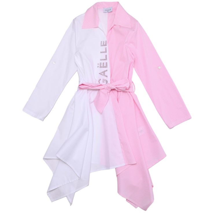 VESTITO CAMICIA GAELLE PARIS OVER BICOLOR