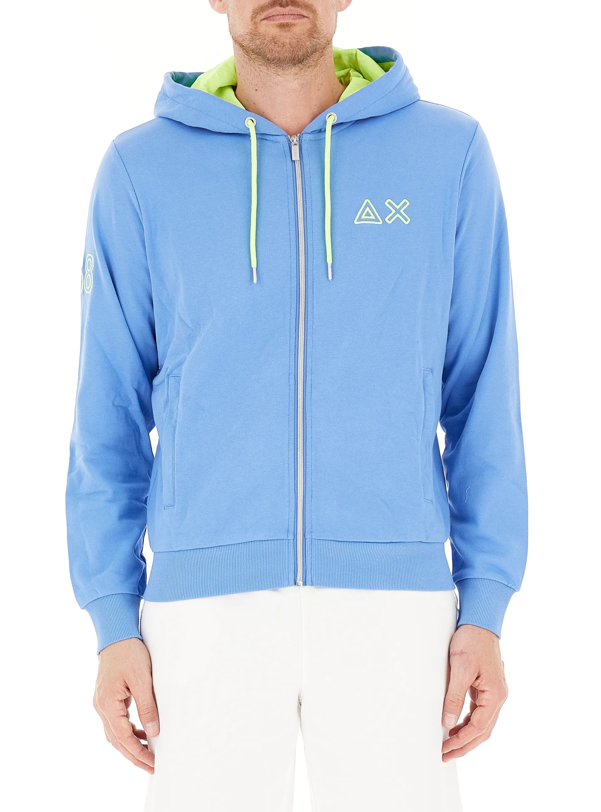FELPA SUN68 FLUO ZIP FLEECE