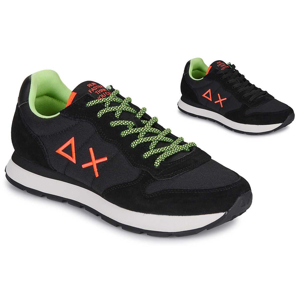 SCARPE SUN68 TOM FLUO NERO