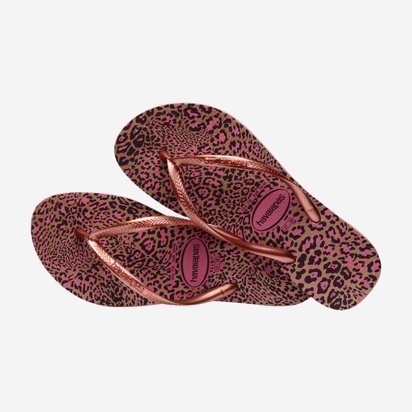 INFRADITO HAVAIANAS SLIM ANIMAL ROSE GOLD CAFE