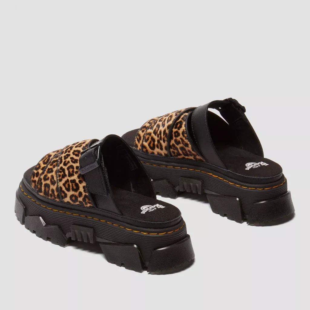 SANDALO DR MARTENS MATTISON LEOPARD SLIDE