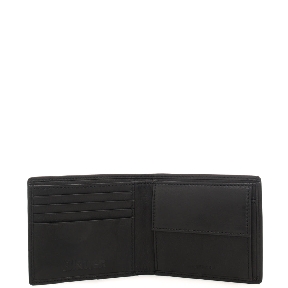 PORTAFOGLIO BLAUER PELLE COP COIN 9.5X12.12.5