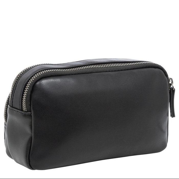 POCHETTE BLAUER CLUTCH A MANO FIFTH PELLE CORDURA 12X21X5